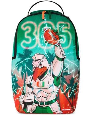 Sprayground Mochila University Of Miami Hurricanes Touchdown Thunder - Gris