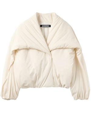 Jacquemus Le Chale Bomber Jacket - Natural