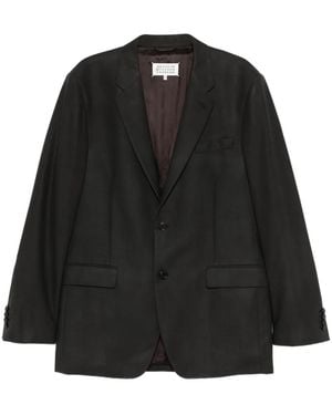 Maison Margiela Button-Fasteninf Blazer - Black