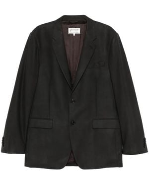 Maison Margiela Button-Fasteninf Blazer - Black
