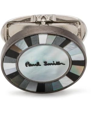 Paul Smith Manschettenknöpfe Mit Logo-Gravur - Grau