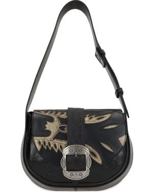 HTC Joan Boots Shoulder Bag - Black