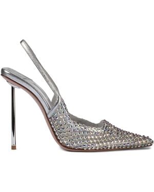 Le Silla Zapatos Gilda con tacón de 120 mm - Metálico