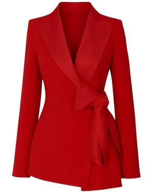 Marella Tie-Front Jacket - Red