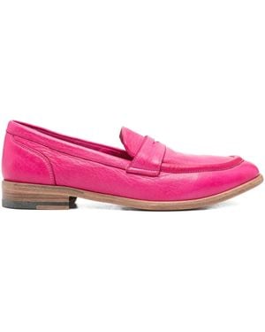 STURLINI FIRENZE Penny-Slot Leather Loafers - Pink