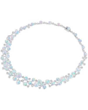 Anabela Chan Collar Constellation Con Diamantes Y Ópalo - Blanco