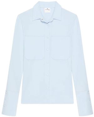 Courreges 2-Pocket Jersey Shirt - Blue