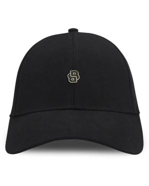 BOSS Logo-Plaque Baseball Cap - Black