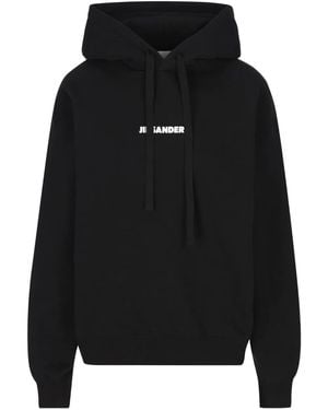 Jil Sander Drawstring Hoodie - ブラック