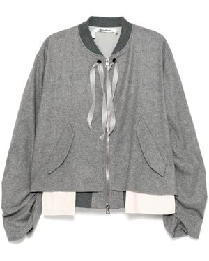 Midorikawa Jacke Mit Ungesäumten Kanten - Grau
