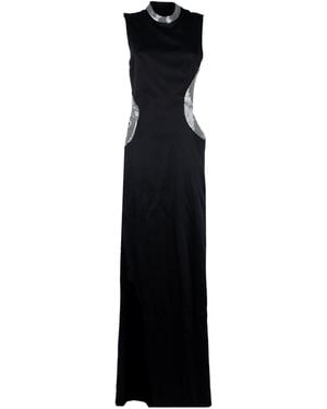 Genny Asymmetric Maxi Dress - Black