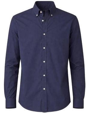 Officine Generale Poplin Shirt - Blue