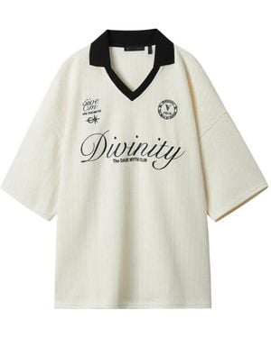 FIVE CM V-Neck Short-Sleeved T-Shirt - White