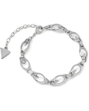 Guess Logo-Link Bracelet - Metallic