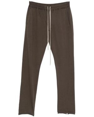 Rick Owens Drawstring-Fastening Track Pants - Gray