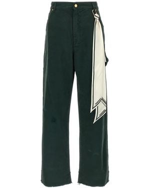 DARKPARK Lisa Belt-Loop Pocket Pants - Green