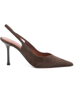 Castagna Pointed Slingback Court Shoes - Brown