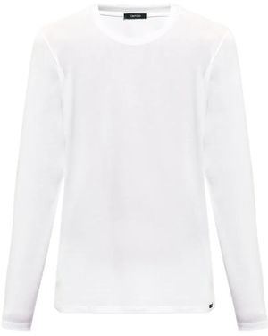 Tom Ford Long-Sleeve Lounge T-Shirt - White