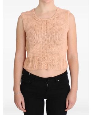 Pink Memories Sleeveless Knitted Jumper - Black