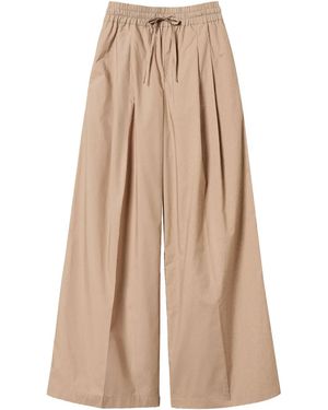 Twinset Cotton Trousers - Natural