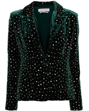 Saiid Kobeisy Beaded Velvet Jacket - Black