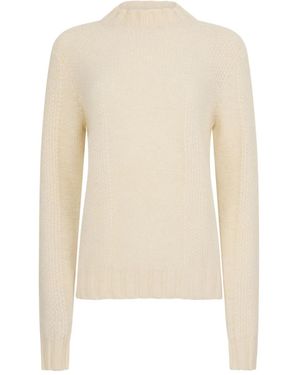 Malo Textured Jumper - White