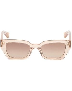 Messyweekend Luna Geometric-Frame Sunglasses - Pink