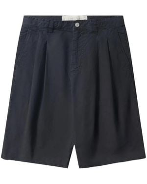 ERL Pleated Chino Shorts - Blue