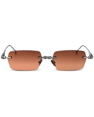 Kuboraum Maske H61 Rectangle-Frame Sunglasses - Brown