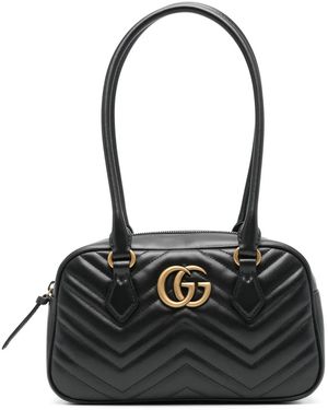 Gucci GGマーモント ショルダーバッグ S - ブラック