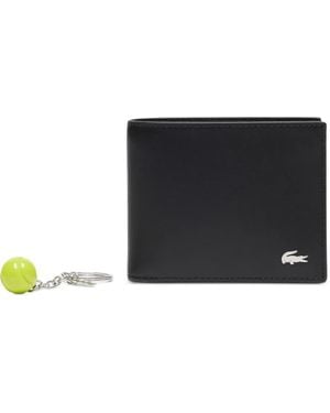 Lacoste Logo Leather Wallet - Black