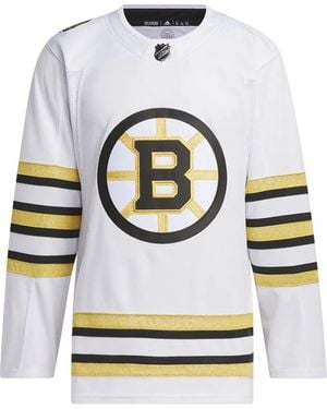 adidas Boston Bruins 100Th Anniversary Primegreen T-Shirt - Grey