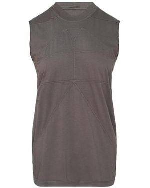 Rick Owens Level T Sleeveless Top - Grey