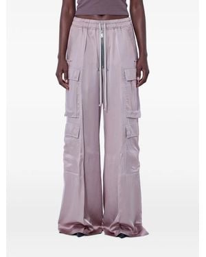 Rick Owens Wide-Leg Cargo Pants - Purple