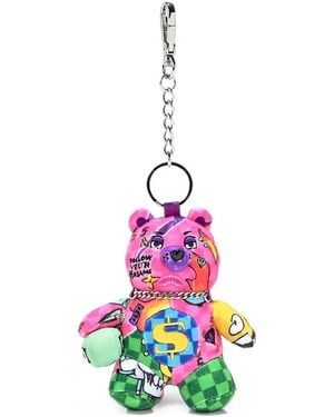 Sprayground Wild Wtf Bear Schlüsselanhänger - Pink