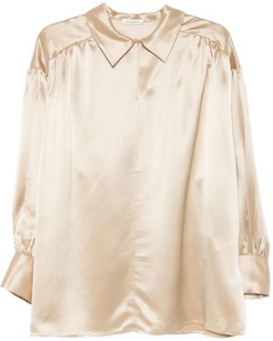 By Malene Birger Blouse Met V-Hals - Naturel