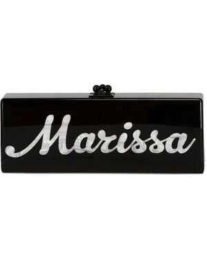 Edie Parker Flavia Rectangular-shape Clutch Bag - Black