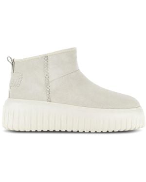 Hogan Ankle Boots H-Stripes - White