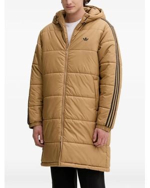 adidas Logo Padded Jacket - Natural
