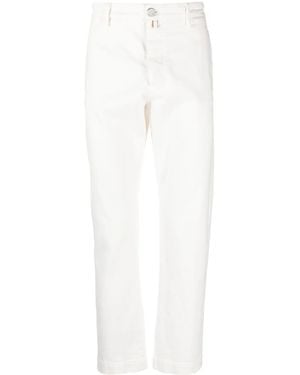 Jacob Cohen Straight-Leg-Jeans Mit Logo-Print - Weiß