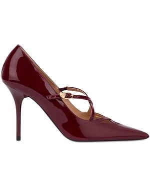 Love Moschino Leather Pumps - Purple