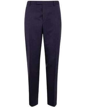 Paul Smith センタープレス テーパードパンツ - ブルー