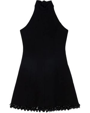 Maje Kleid Mit Pailletten - Schwarz