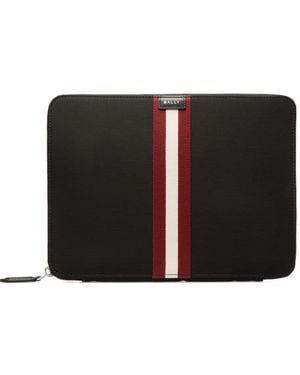 Bally Code Technology Stripe-Detail Case - Black