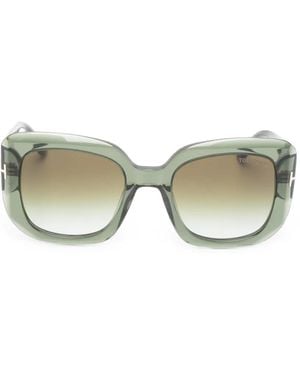 Tom Ford Carla 02 Square-Frame Sunglasses - Green