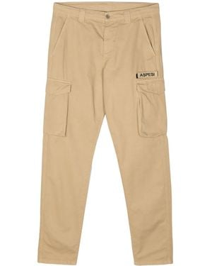 Aspesi Tapered-Leg Cargo Trousers - Natural