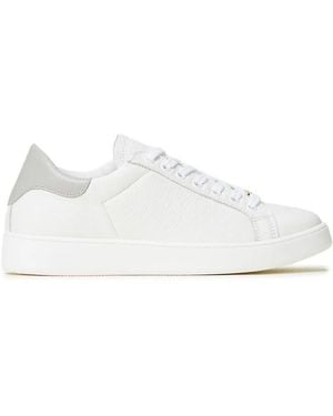 Twinset Logo-Plaque Trainers - White