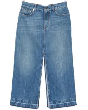 Givenchy Denim Midi Skirt - Blue