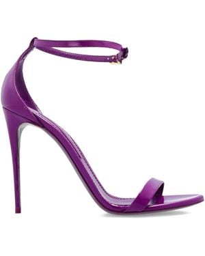 Dolce & Gabbana 105mm ankle-strap stiletto sandals - Morado