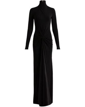 Silvia Tcherassi Birdy Knotted Cut-Out Maxi Dress - Black